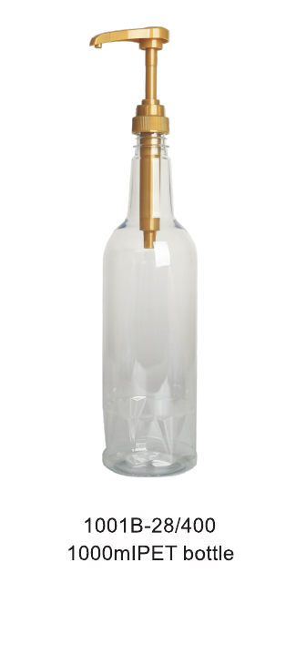 1001B-28/400 1000 ml PET syrup bottle