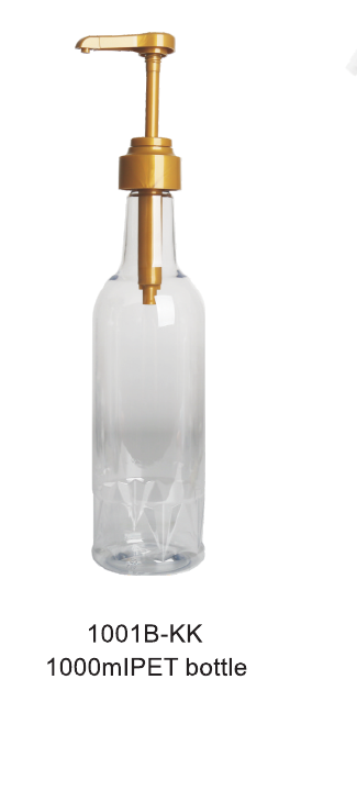 1001B-KK 1000 ml PET syrup bottle